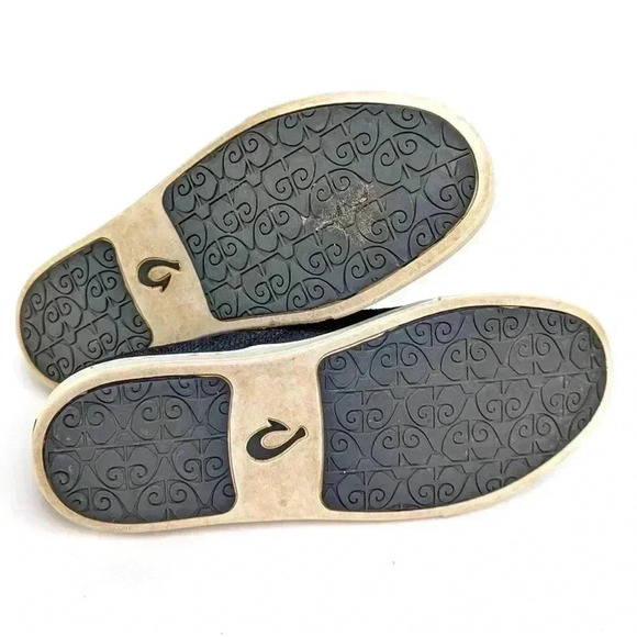 OluKai Pehuea Leather Slip On Loafer Flats - 7.5 - Picture 9 of 11